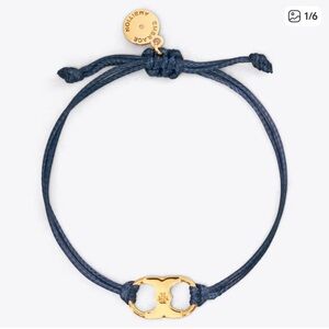 Tory Burch Navy and Gold Bracelet